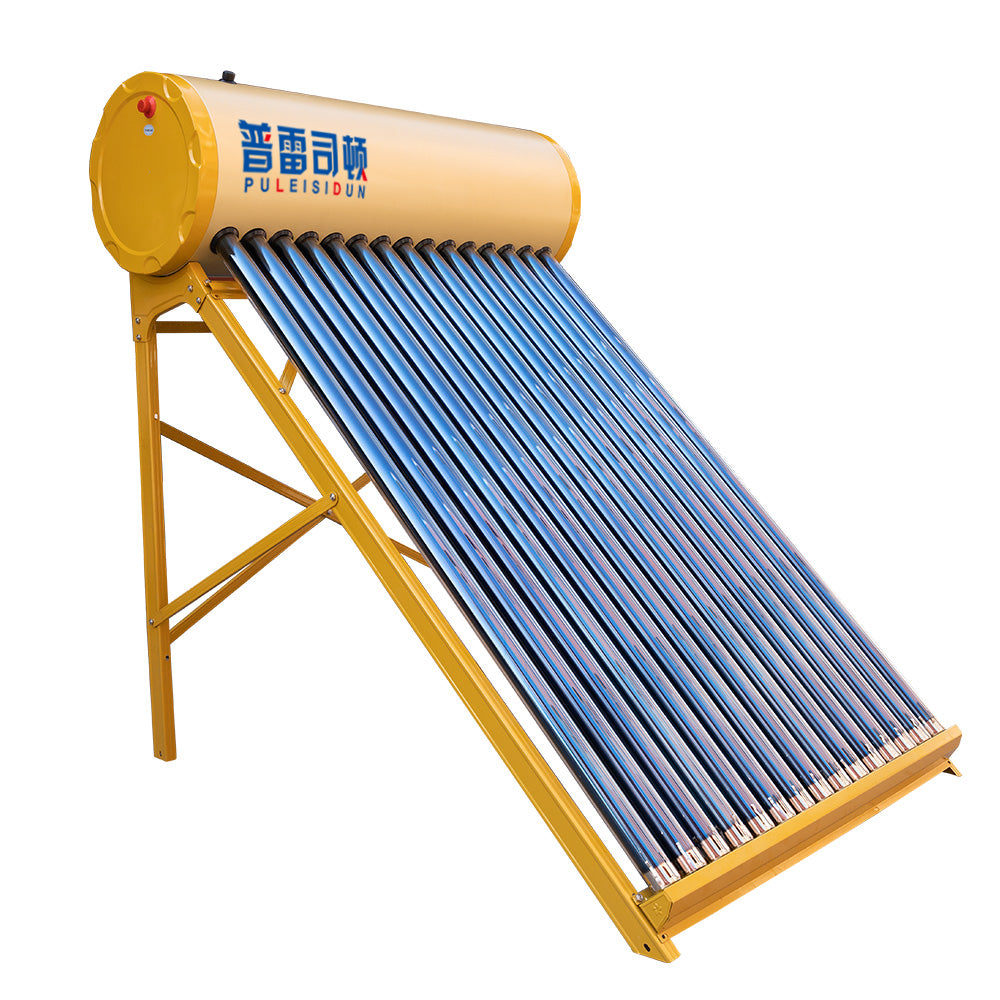 Small Frame Solar Geyser Water Heater Calentador De Agua Para Piscina 200L Non-pressure Vacuum Tube Solar Water Heater