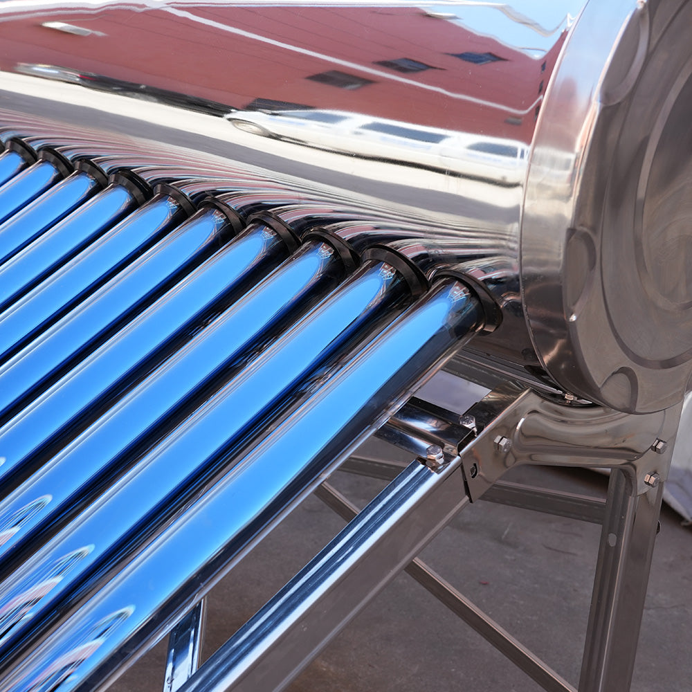 Non-Pressurized Evacuated Tube Solar Water Heater Chauffe Eau Solaire Termas Calentador De Agua Solar Hot Water Systems