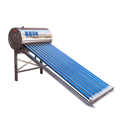 Non-Pressurized Evacuated Tube Solar Water Heater Chauffe Eau Solaire Termas Calentador De Agua Solar Hot Water Systems