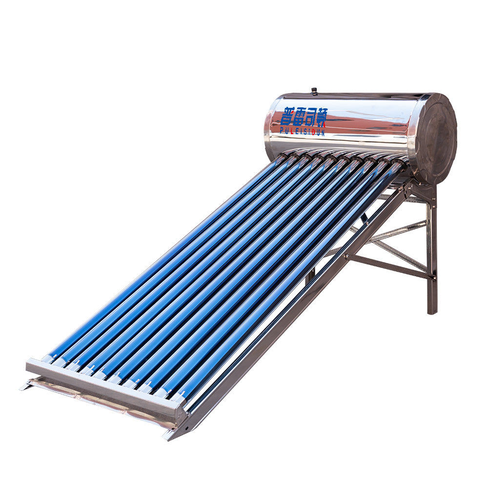 Non-Pressurized Evacuated Tube Solar Water Heater Chauffe Eau Solaire Termas Calentador De Agua Solar Hot Water Systems