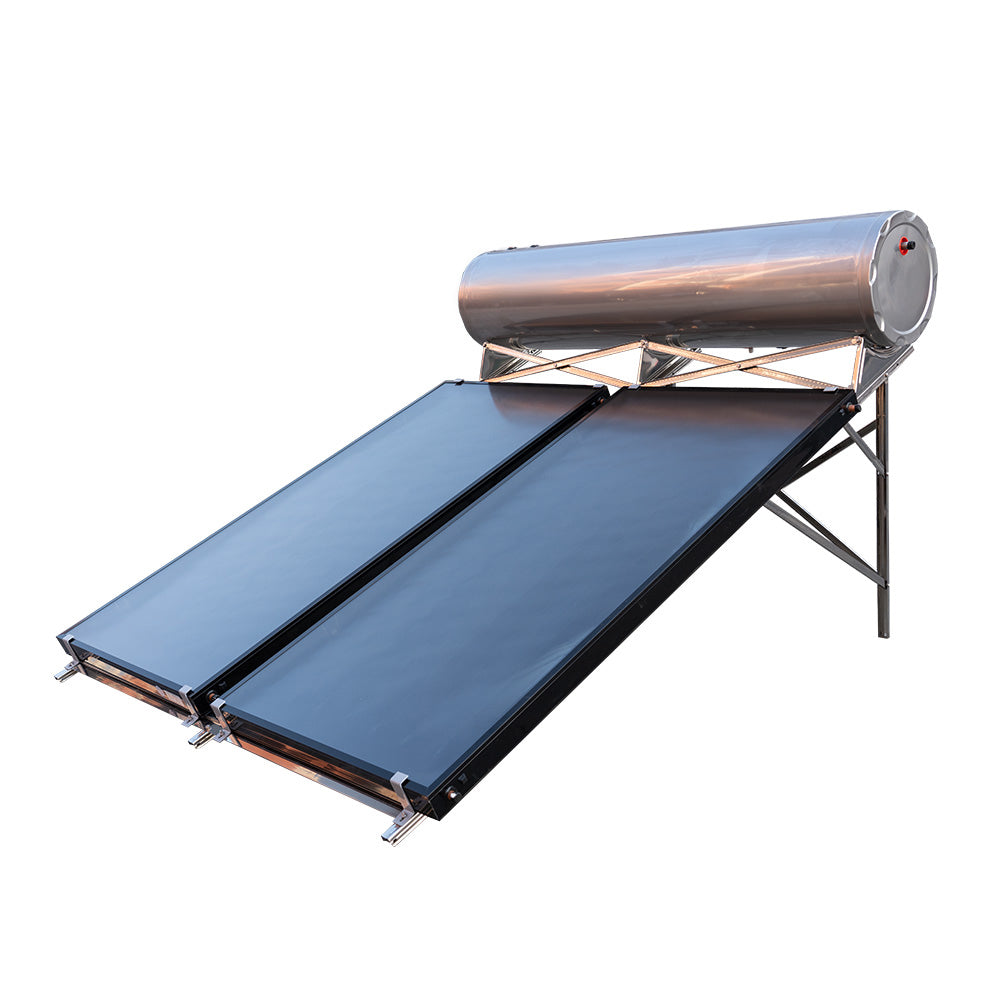 Rooftop Aquecedor Solar Calentadores De Agua Solares Pressurized Flat Plate Solar Panel Water Heater Chauffe-eau Solaire