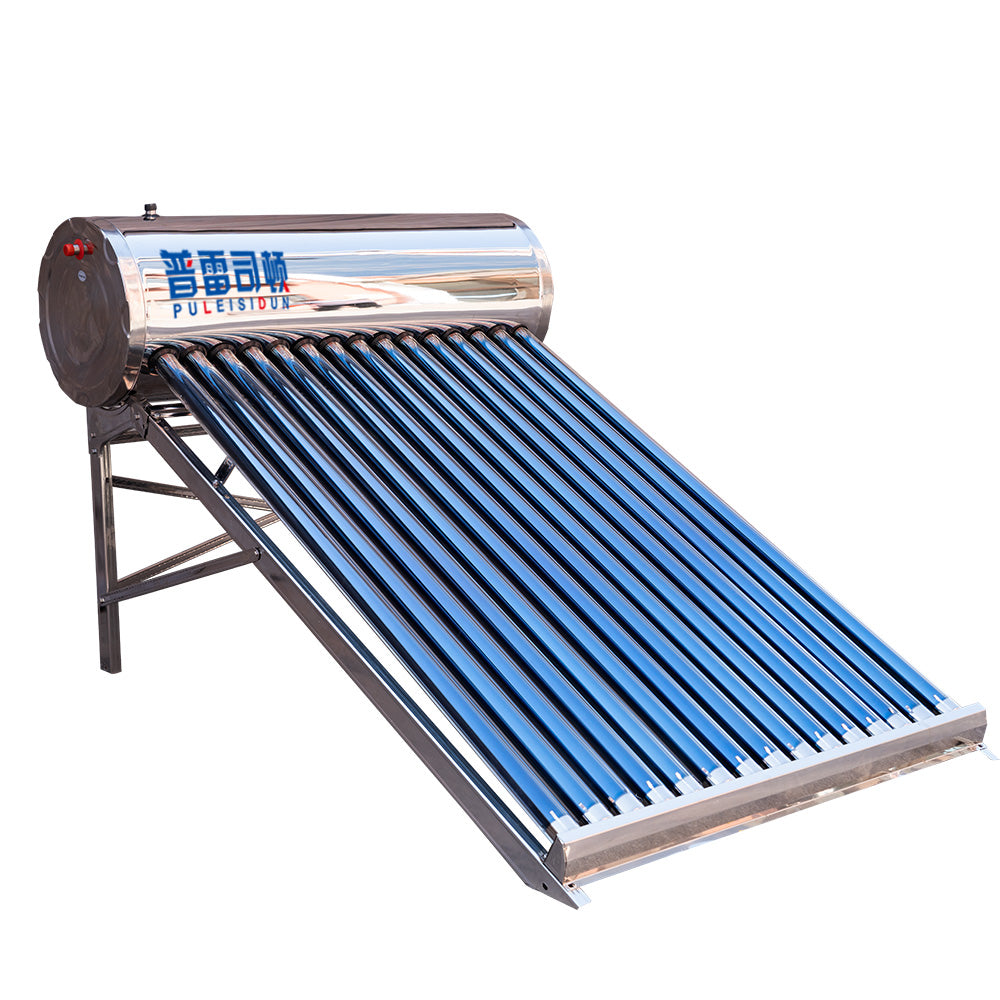 Small Frame Solar Geyser Water Heater Calentador De Agua Para Piscina 200L Non-pressure Vacuum Tube Solar Water Heater